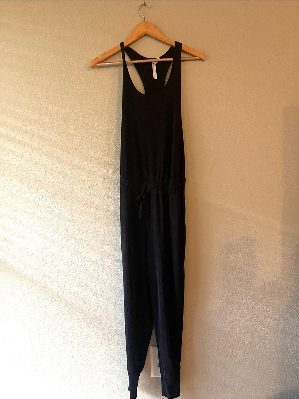Free People Movement Black Sleeveless Jumpsuit XS